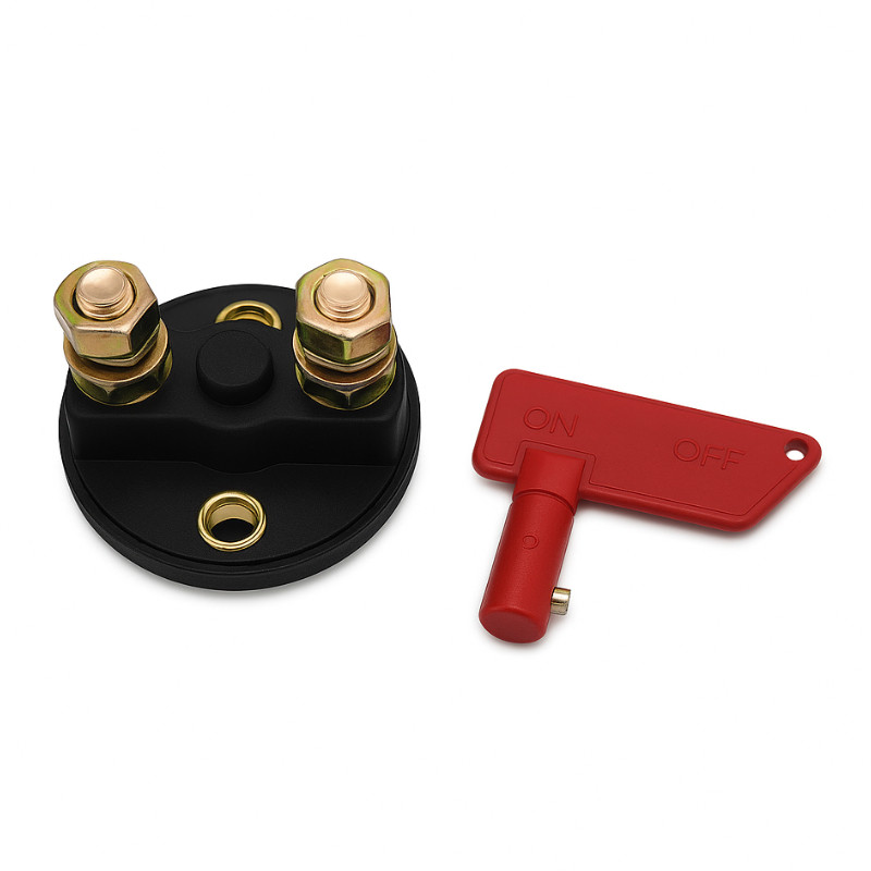 Obrazek produktu Rozłącznik akumulatora Solvian 12/24V 100A ON-OFF (SKU: 4086) - importowany z CSV (SunTrack) blank