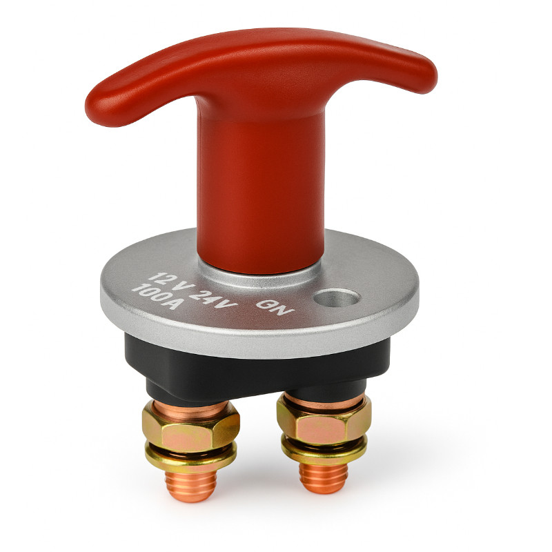 Obrazek produktu Rozłącznik akumulatora Solvian 12/24V 250A ON-OFF (SKU: 4078) - importowany z CSV (SunTrack) blank