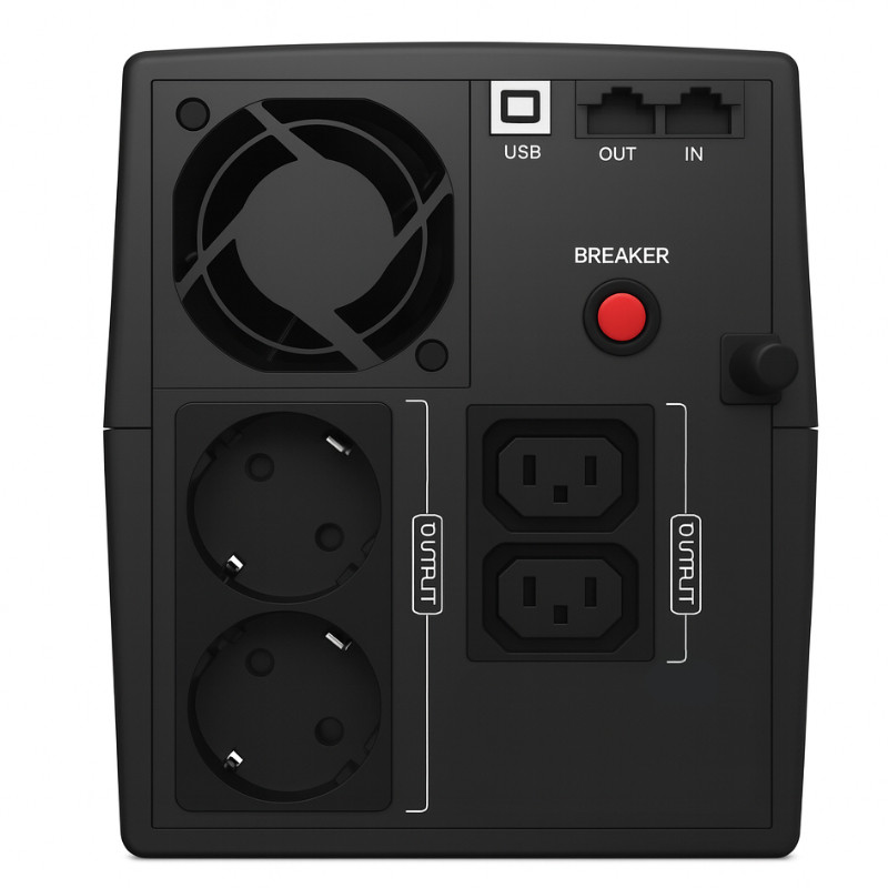 Obrazek produktu UPS Blacktec Office 1500VA / 900W Line Interactive (SKU: 4105) - importowany z CSV (SunTrack) blank