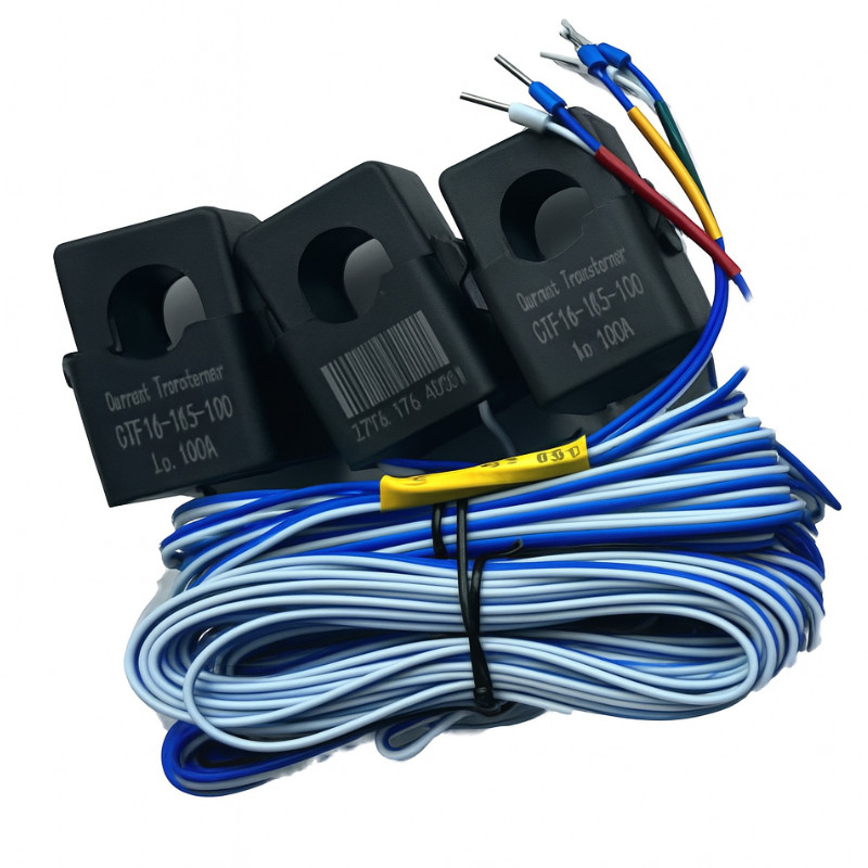 Obrazek produktu Licznik energii Alphaess DTSU666 400V z 3 przekładnikami CT 100A (SKU: 4005) - importowany z CSV (SunTrack) blank