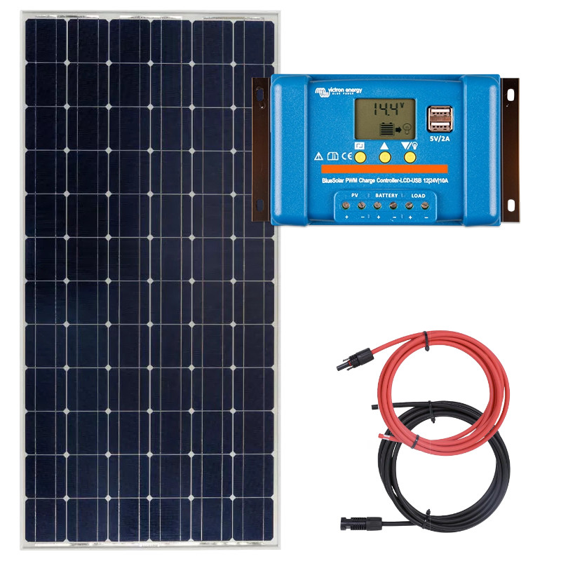 Obrazek produktu Panel słoneczny 185W z regulatorem ładowania 10A (SKU: 327) - importowany z CSV (SunTrack) blank