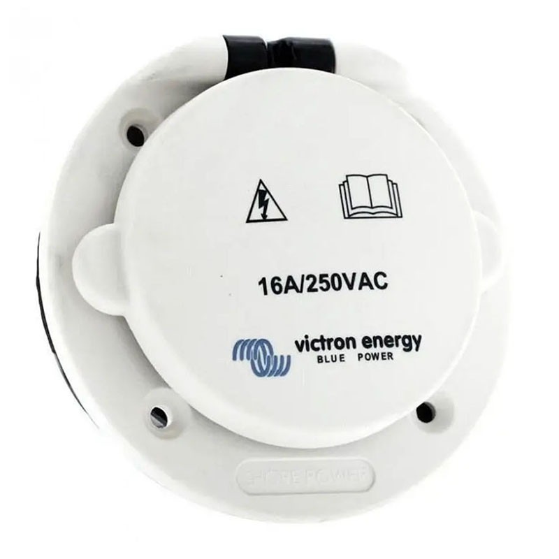 Obrazek produktu Power Inlet 16A polyamid with cover (SKU: 2703) - importowany z CSV (SunTrack) blank