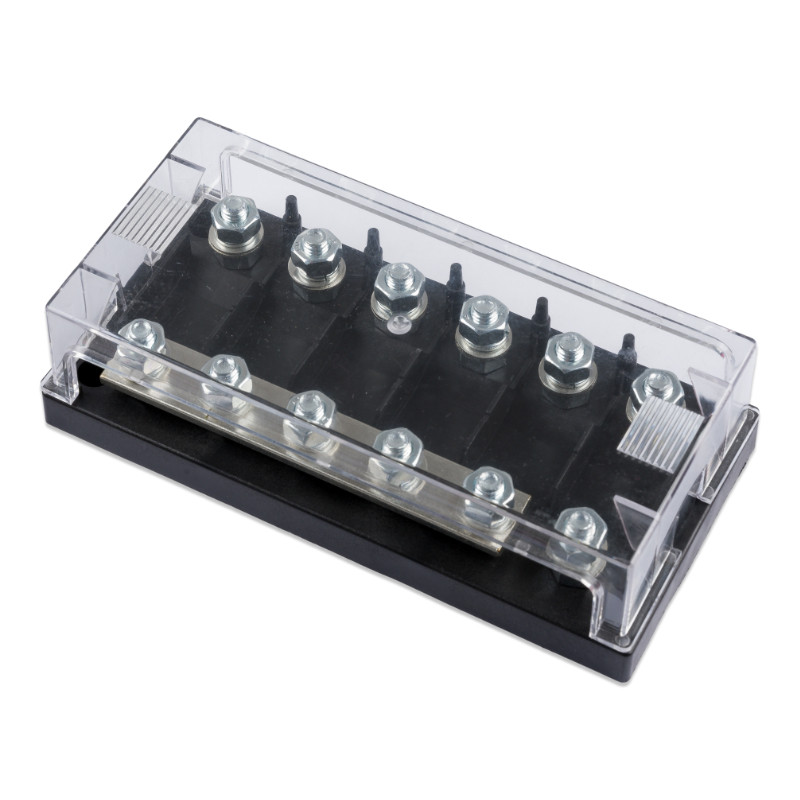 Obrazek produktu Six-way fuse holder for Mega-fuse with busbar (250A) (SKU: 2520) - importowany z CSV (SunTrack) blank