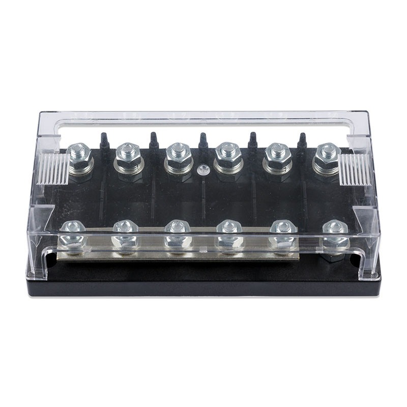 Obrazek produktu Six-way fuse holder for Mega-fuse with busbar (250A) (SKU: 2520) - importowany z CSV (SunTrack) blank