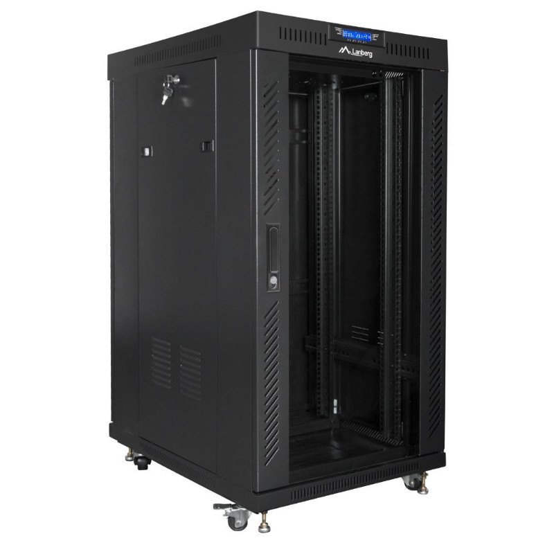 Obrazek produktu Szafa Rack Lanberg 19” 22U FF01-6622-12BL V2 z termostatem (SKU: 3981) - importowany z CSV (SunTrack) blank