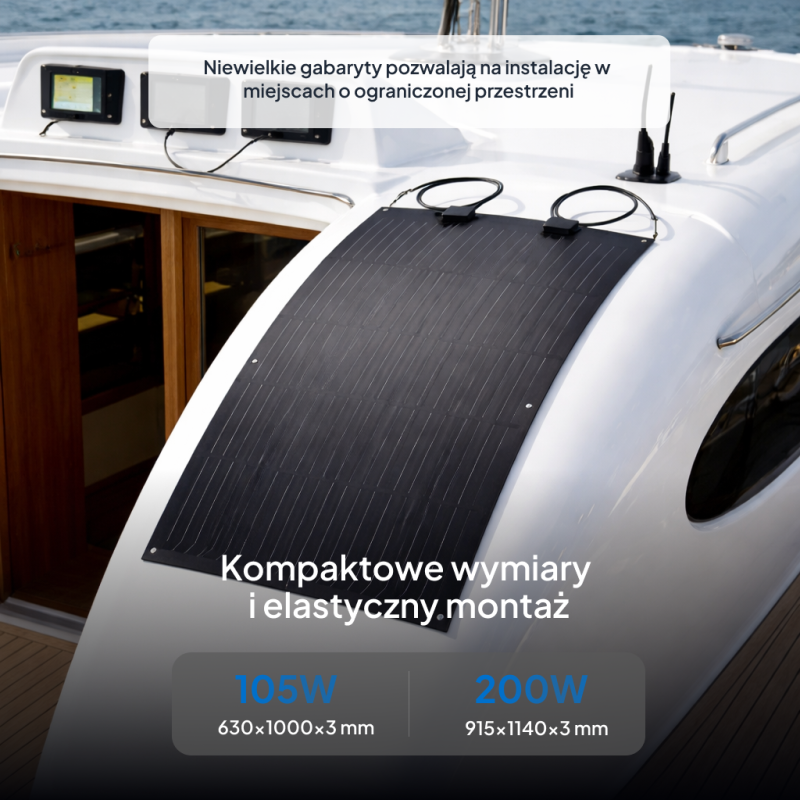 Obrazek produktu Panel słoneczny Elastyczny EPEVER 105W (SKU: 3946) - importowany z CSV (SunTrack) blank