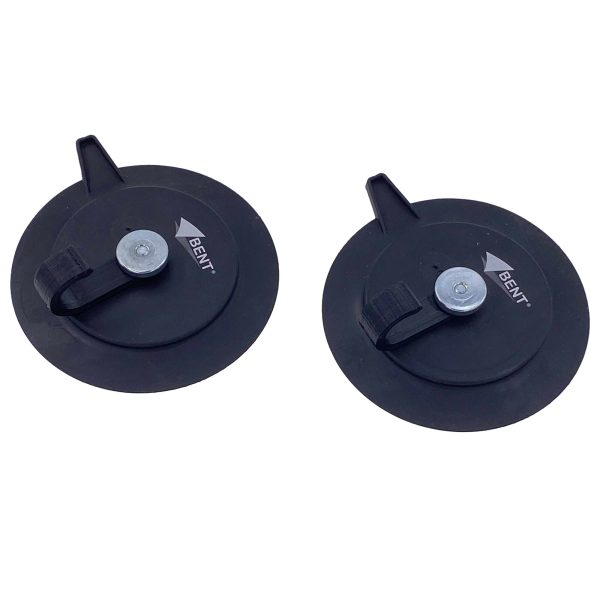 BENT Magnesy tarczowe 2 szt., czarne, ø 125 x 8.5 mm