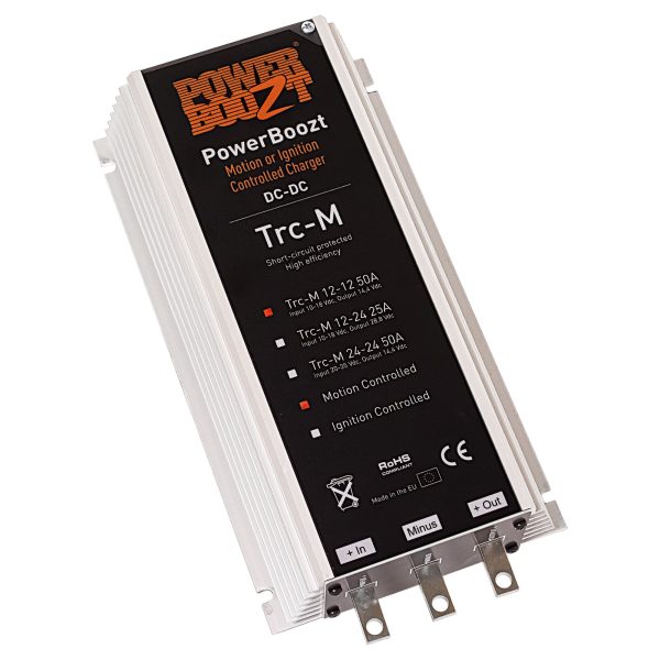 PowerBoozt Ładowarka bateria-bateria 50 A z czujnikiem wibracji