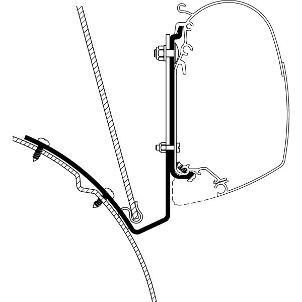 Thule Zestaw Adapterów VW T4 Liftroof do Serii TO 5