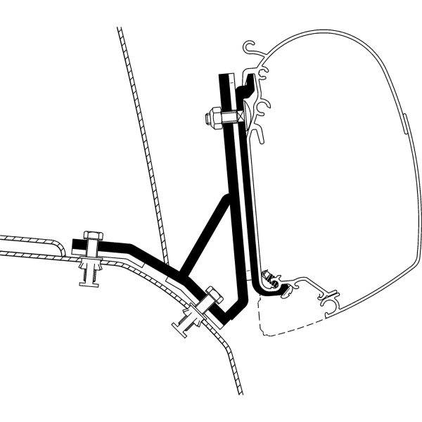 Thule Adapter Duato H1/ Iveco H2 Roof for TO Series 5