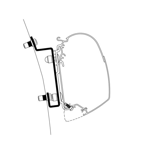 Thule Adapter For Ford Transit Built Since 2014/05 High Roof H3 For TO Series 5