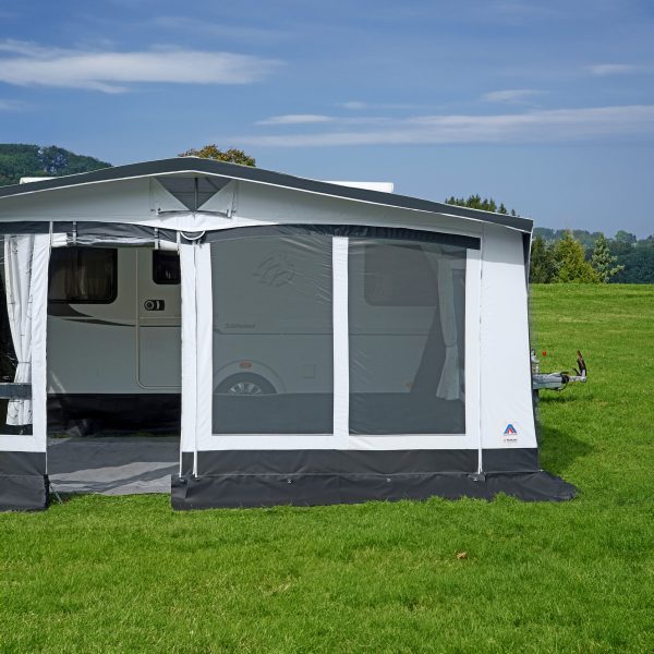 Hahn Zelte Siatka przeciw komarom na przednią ścianę do markiz Meira i Rimini rozmiar 9/10