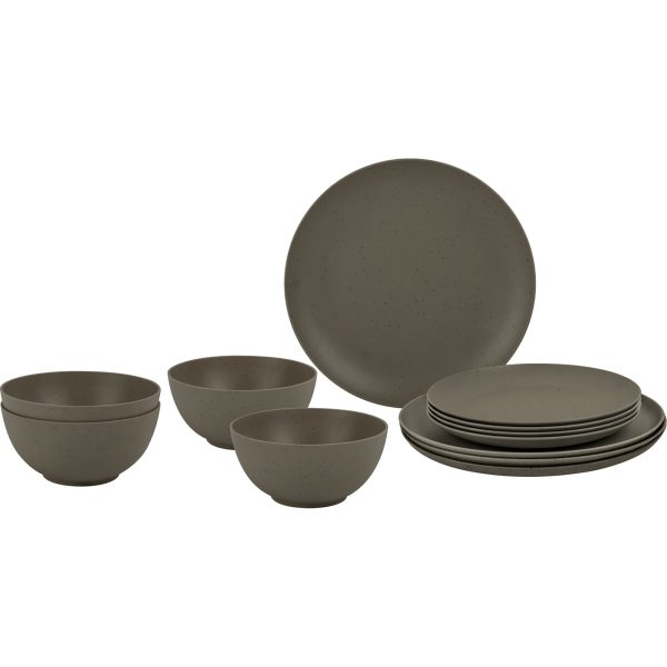Brunner Tierra Cocoa zestaw naczyń stołowych, 12 sztuk