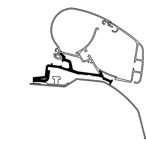Dometic Adapter do Fiat Ducato produkowanego od 2006/07 do markiz Dometic PR 2000