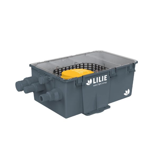 LILIE System pompowania do prysznica i ścieków GrauGELB